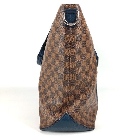 LOUIS VUITTON N41242 Damier Cabas Bag Tote Bag Large Shoulder Bag Brown/Navy - Picture 5 of 16